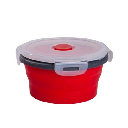 Mixcover Collapsible Silicone Food Container Red 350ml